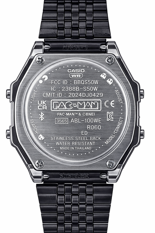 Pac-Man Limited Edition Bluetooth Digital Watch with Steel Bracelet
