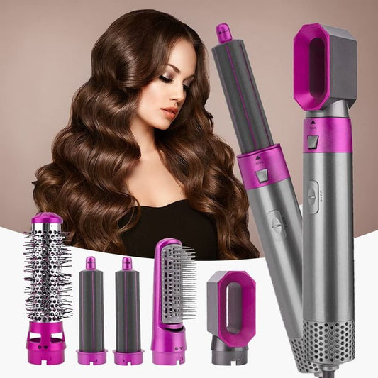 5-in-1 Hot Air Hair Dryer and Curler – Multi-Function Tool Set