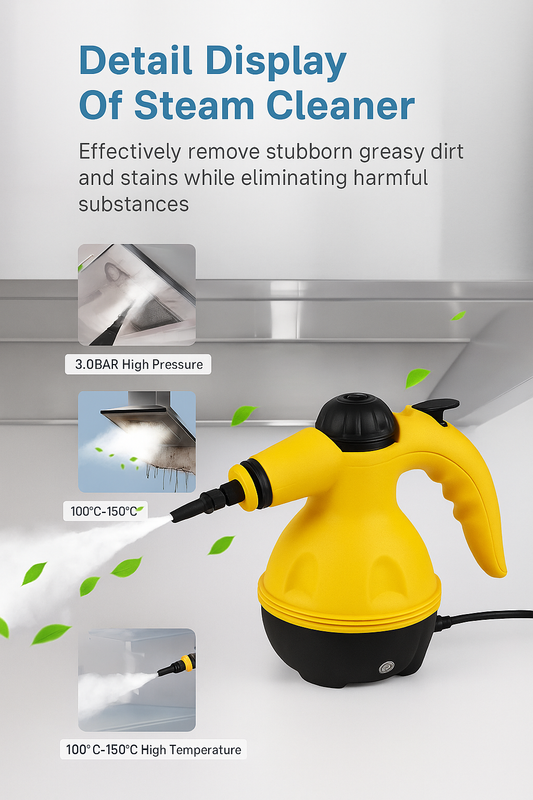 Handheld Steam Cleaner 1000W with Multi Nozzle Accessories for Home Cleaning