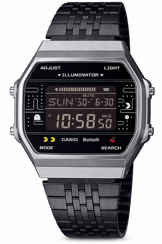 Pac-Man Limited Edition Bluetooth Digital Watch with Steel Bracelet