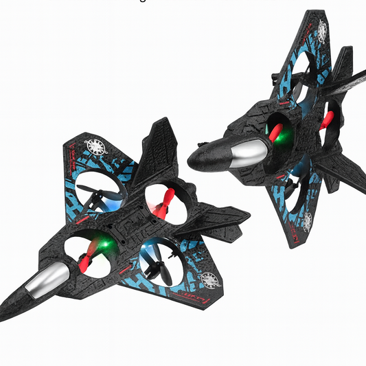 Rechargeable Flying Aeroplane Toy with LED Lights Remote Control Glider